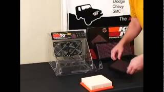 KampN Air Filter  KampN air filter vs Stock air filter Demo [upl. by Aranahs794]