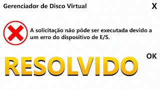 Pendrive com erro de Dispositivo de ES  como resolver [upl. by Maxi]