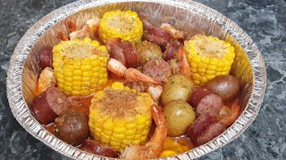 Ghost Pepper Shrimp Boil l Seafood Boil In The Oven [upl. by Poyssick341]