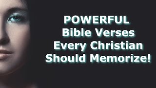 60 POWERFUL Bible Verses Every Christian Should Memorize [upl. by Kimber950]