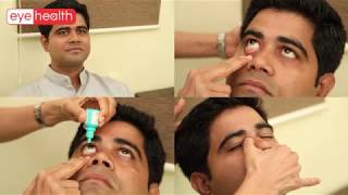 हिंदी  How to Instill Eye Drops [upl. by Euhc]