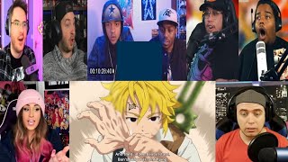 SEVEN DEADLY SINS EPISODE 11 REACTION MASHUP  REUPLOAD [upl. by Naashom]