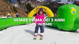 Sciare prima dei 3 anni come iniziare [upl. by Ynohtnad]