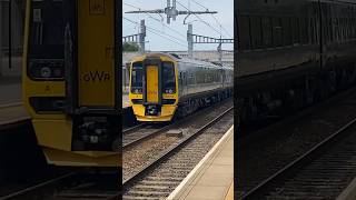 158745 and 158765 pass Severn Tunnel Jn for Cardiff central with three tone [upl. by Okiam409]