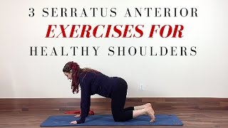 3 serratus anterior exercises for shoulders [upl. by Niwrehs416]