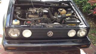 VW Cabriolet 1992 MK1 Engine running [upl. by Terrej]