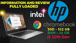 HP CHROMEBOOK INFO AND REVIEW i5 512 ssd 16gb ram a2techie techburner techunboxing hp [upl. by Popele]