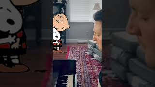 The peanuts theme song on piano🎵🎹🎶🎼🎤🎞️🎬📺ThePeanuts CharlieBrown CharlesMSchultz [upl. by Egarton]