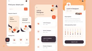 Best 20 Example UIUX Design For Mobile App  UIUX Animation Design [upl. by Sonitnatsnok]