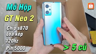 Mở hộp Realme GT Neo 2  Giá hơn 5tr trên Shopee có gì [upl. by Shir]