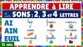 Apprendre à lire  Montessori  Les sons  Exercice de lecture les graphèmes de 2 3 et 4 lettres [upl. by Tnayrb656]