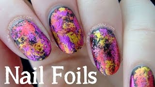 How To Use Nail Foils  Easy amp Unique [upl. by Nyletak314]