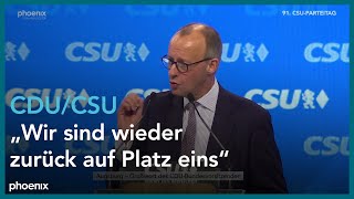 Rede von Friedrich Merz auf dem CSUParteitag [upl. by Florrie919]