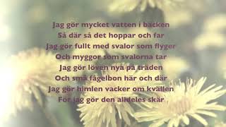 Idas sommarvisa  LYRICS [upl. by Cadal]