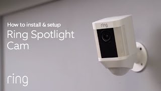 How to Install amp Setup Ring Spotlight Cam  Easy to Connect [upl. by Cherey]