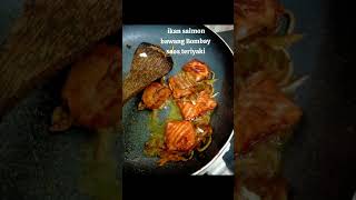 Salmon teriyaki simpel happycooking cooking salmon [upl. by Ydorb556]