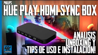 Análisis Philips Hue Play HDMI Sync Box  Unboxing y Tips de uso con Arc HDR y Dolby Vision [upl. by Friedland]