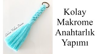 Kolay ve Şık Makrome Anahtarlık Yapımı [upl. by Ruamaj]