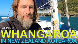 Sailing to Whangaroa in New Zealand on a 50ft Catamaran [upl. by Eilzel413]