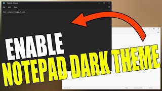 Enable Notepad Dark Mode In Windows 11 [upl. by Anim]