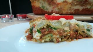 Lasagna recipewhite sauce lazania [upl. by Rennug]