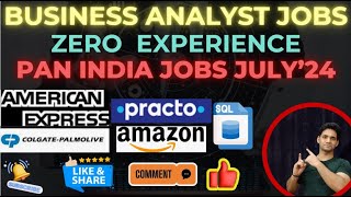 Business Analyst Jobs in India  Business Analyst Jobs for Freshers in India  Analyst Jobs 2024 [upl. by Trautman115]