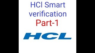 hcl smart verification  on hindi  HCL BACKGROUND VERIFICATION BGV 2022  PART1 [upl. by Sillad]