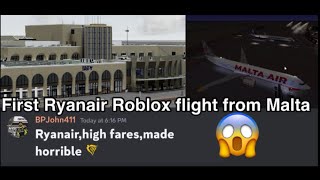 Roblox  RYANAIR TM flight [upl. by Dihgirb]