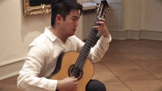 JSBach Fuge from BWV 1001 in gminor play with 4 german double top guitars by Qingchuan Li [upl. by Jonis]