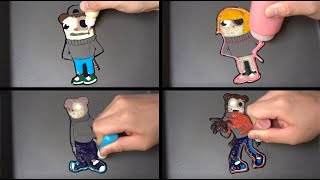 Pancake art  FNF TWISTEDTOES VS TWIDDLYDINKS VS TRIFLETHUMB VS TWIDDLEFINGER [upl. by Nhepets676]