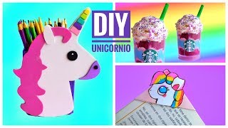 DIY MATERIAL ESCOLAR o ÚTILES ESCOLARES de UNICORNIO  Manualidades [upl. by Zabrina257]