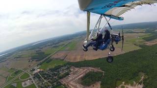 Volez haut avec Gabriel lors de son vol de familiarisation en Deltaplane Motorisé ULM Québec [upl. by Dasie820]