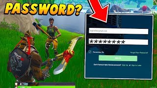 I gave my PASSWORD to RANDOM PLAYERS in playground fill Fortnite Battle Royale [upl. by Arraic]