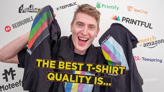 Comparing Every Print on Demand Companies Tshirt Quality  Which is the best [upl. by Dunc]