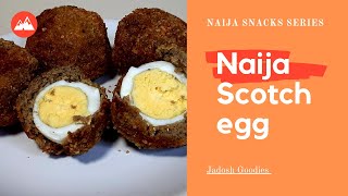 MY FIRST ATTEMPT AT SCOTCH EGG  NIGERIAN SCOTCH EGG  HOMEMADE SCOTCH EGG [upl. by Cleavland225]