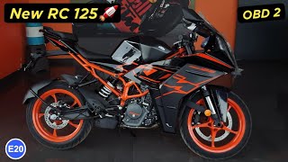 New KTM RC 125  2023 RC 125 E20 OBD 2 New Model Review PriceMileageFeatures [upl. by Nishom]