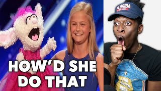 Darci Lynne 12YearOld Singing Ventriloquist Gets Golden BuzzerAGT 2017  REACTION [upl. by Thain560]