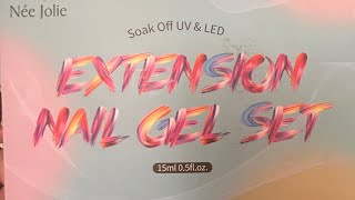 Nail extensions Gel set nails nailsart nailextension nailgelart nailartdesignssimpleandeasy [upl. by Anemolif]