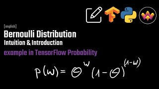 Bernoulli Distribution  Intro amp Example  with TensorFlow Probability [upl. by Rebekah]