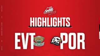 Everett Silvertips at Portland Winterhawks 1119  WHL Highlights 202324 [upl. by Enirual]