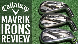 CALLAWAY MAVRIK IRONS Standard Pro amp Max REVIEW [upl. by Nonnel99]