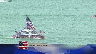 16th annual Watauga Lake Boat Parade held in Carter Co [upl. by Knick894]