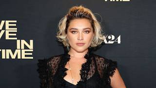 Florence Pugh Wore a Black Nked Dress Over Nothing But an Itty Bitty Bra [upl. by Thetes492]