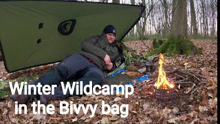 A Freezing Wildcamp  Crusader Cup Cooking  Helikon Tex Poncho and Dutch Hooped Bivvy Bag [upl. by Hara]