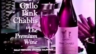 Gallo Pink Chablis Wine Commercial 1973 [upl. by Aleafar]