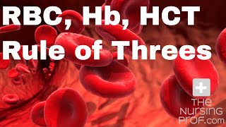 Red Blood Cell Count Hemoglobin and Hematocrit The rule of threes [upl. by Aniryt]