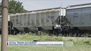 Abilene police identifies 30yearold man killed in train versus pedestrian incident [upl. by Haleak]