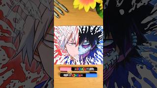 Drawing Todoroki shoto Vs Dabi  from My hero academia  Part 2 shorts drawing myheroacademia [upl. by Kerwin]