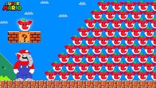 Can Mario Wonder Collect 999 Elephant Fruit in New Super Mario BrosWii  Game Animation [upl. by Ahsikyt]