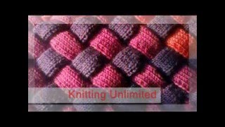 Entrelac Knitting Patterns [upl. by Omoj]